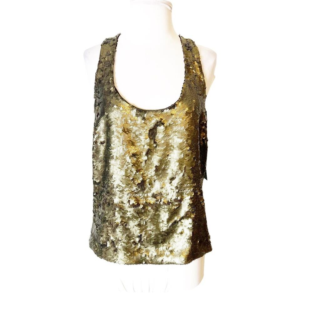 Gold Sequin Women's Top